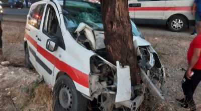 القيروان : حادث تصادم بين لواج و شاحنة يخلف 9 جرحى