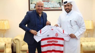 يوسف العلمي يلتقي مسؤولي العربي القطري