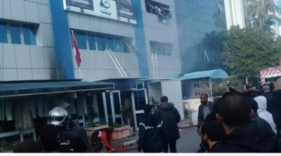 الكشف عن هويّة الهالك في حريق مقر النهضة