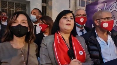 اتحاد علماء المسلمين يدعو قيس سعيد إلى حمايته من اعتداءات عبير موسي 