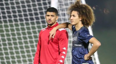 استعدادا لمواجهة مصر : منتصر الطالبي يشارك في تدريبات النسور