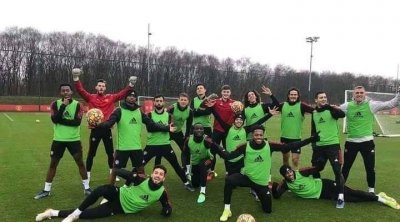 حنبعل المجبري يستأنف التمارين مع الفريق الأول لمانشستر يونايتد