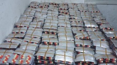 احباط محاولة تهريب اكثر من 24 الف حبة دواء مخدر في معبر رأس جدير