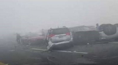 قتيل و جرحى في تصادم بين 20 سيارة بالطريق السيارة تونس-حمامات (فيديو)