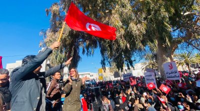 قابس: وقفة احتجاجية ضد قيس سعيد (صور)