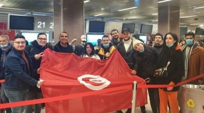 وصول أول طائرة إجلاء لتونسيين من أوكرانيا إلى مطار تونس قرطاج (فيديو)