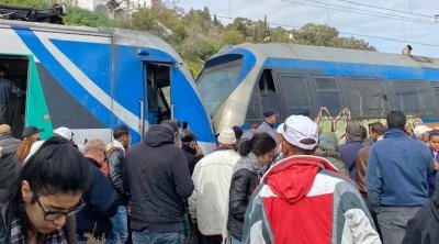 العاصمة : نقل 65 مسافرا إلى المستشفيات إثر حادث اصطدام قطارين