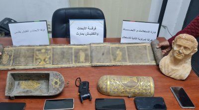 الكشف عن شبكة تنشط في مجال الإتجار بالأثار