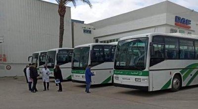 الشركة الوطنية للنقل بين المدن تتسلم 5 حافلات جديدة ذات جودة عالية