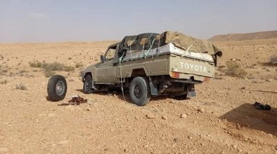 Tataouine :La Garde douanière intercepte un véhicule 4x4 chargé de cigarettes