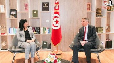 عبير موسي تلتقي بسفير ألمانيا بتونس