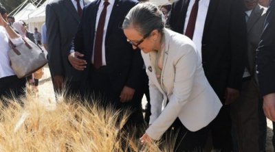 Najla Bouden donne le coup d’envoi de la saison de moisson à Siliana