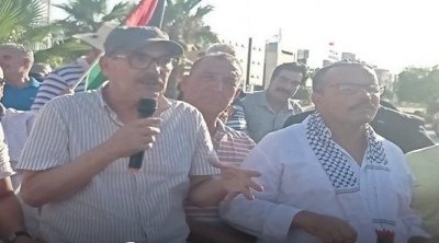 وقفة احتجاجية أمام سفارة أمريكا بتونس للتنديد بالتدخل الأمريكي 