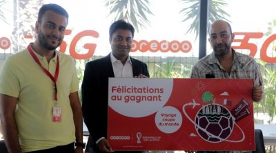 Ooredoo annonce le premier heureux gagnant du jeu de recharge Coupe du monde 