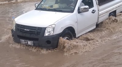 القيروان: أمطار غزيرة في الوسلاتية (صور)