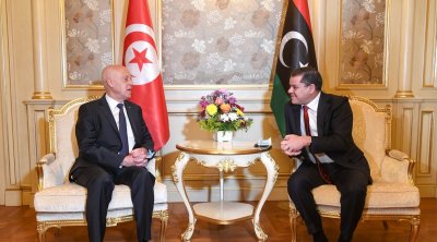 عبد الحميد الدبيبة في زيارة بيومين إلى تونس