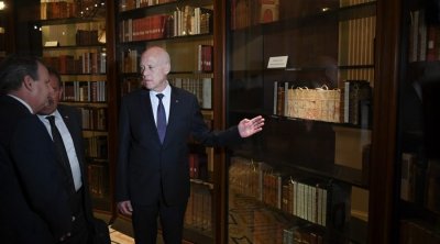 قيس سعيد يزور مكتبة الكونغرس الأمريكي (صور)