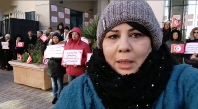 الدستوري الحر يطوق مقر الأمم المتحدة بتونس بدرع بشري