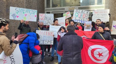 وقفة في كندا لمساندة الأفارقة من جنوب الصحراء في تونس (صور)