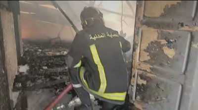 سوسة : حريق هائل بمصنعين للخشب و البلاستيك