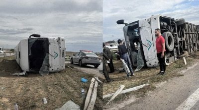 الحمامات : إصابة 16 تلميذا في حادث انزلاق حافلة  (صورة)