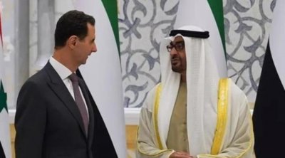 محمد بن زايد آل نهيان و بشار الأسد يبحثان تعزيز التعاون المشترك