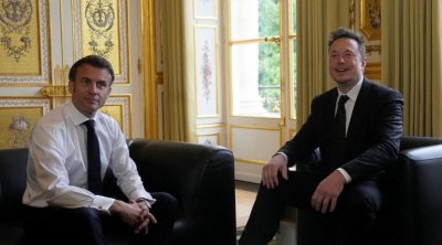 Elon Musk à l’Elysée avant le lancement du sommet ''Choose France''