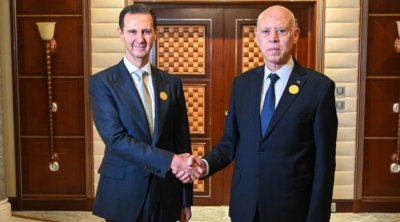 بشار الأسد لقيس سعيد : سوريا وتونس تقفان معاً ضد التيار الظلامي