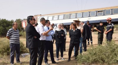 وزير النقل يُمهل المسؤولين أسبوعا لكشف مُلابسات حادث انقلاب قطار تونس قابس 