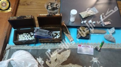 المنزه 7: القبض على مروج مخدرات وحجز كميات متفاوتة من الكوكايين والهيروين