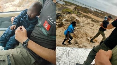 الحرس الوطني في بن قردان يُنقذ رضيعًا من المهاجرين الأفارقة جنوب الصحراء