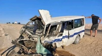 قفصة : وفاة سائق لواج في حادث إصطدام بحافلة