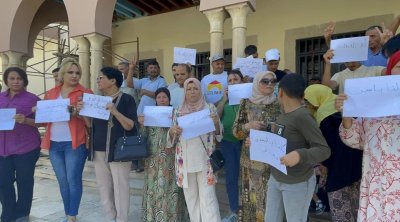 القيروان : وقفة احتجاجية تضامنا مع الصحفي ياسين الرمضاني