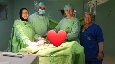 نجاح عملية قيصرية لإمراة ذات رحمين بالمستشفى الجهوي بجبنيانة