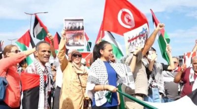 تونسيون يحتجّون أمام سفارة ألمانيا مطالبين بطرد السفير
