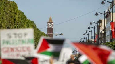 للجمعة الرابعة : تونسيون يتظاهرون دعما لغزة