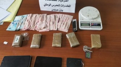 بن عروس: الإطاحة بعصابة إتجار بالمخدرات وحجز 08 صفائح من الزطلة 