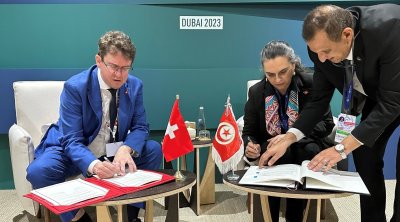 La Suisse et la Tunisie signent un accord facilitant les investissements suisses dans des projets de protection du climat en Tunisie