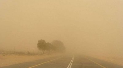 تحذير من رياح رملية تحجب الرؤية بالطريق السيارة أ1 تونس مدنين
