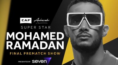 محمد رمضان يحيي حفل نهائي أبطال إفريقيا بين الأهلي و الترجي