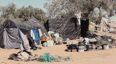  إزالة مخيم يضم 1500 مهاجر غير نظامي في العامرة 