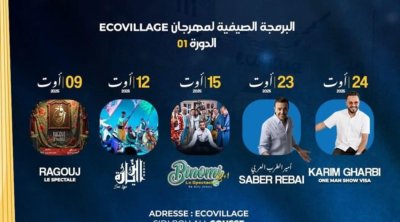 من 9 إلى 24 أوت: مهرجان ''إيكوفيلدج'' يجمع نجوم الفن في سوسة 