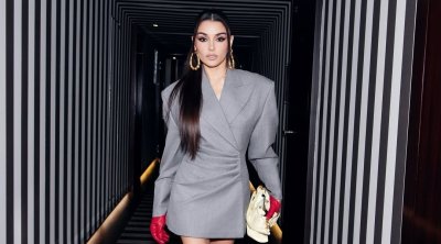 بالصور : هاندا أرتشيل تتألق بجرأة الألوان في عرض Balmain