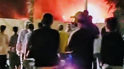 سيدي بوزيد: حريق يلتهم سوق ليبيا الأسبوعية في سدي بوزيد