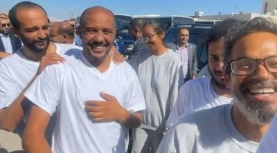 المشاركون التونسيون في أسطول الصمود يصلون الأردن