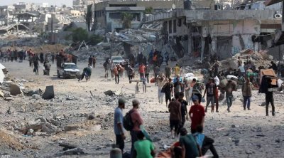 لليوم الثاني.. تواصل عودة النازحين إلى مناطق انسحبت منها إسرائيل بغزة