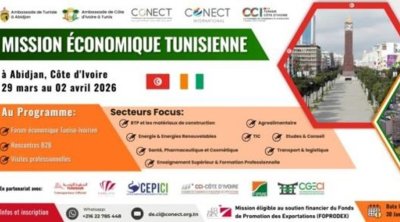 Un Forum économique Tuniso-Ivoirien, en B2B à Abidjan