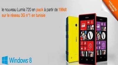 أورنج تونس تنفرد بتسويق الهاتف الذّكيّ نوكيا " Lumia 720 "