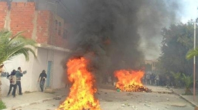 سيدي بوزيد : حرق مقر حركة النهضة بالمكناسي