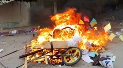 اقتحام مقر حركة النهضة بقربة وحرق محتوياته